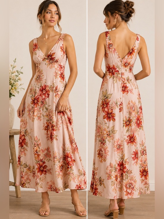 Paper Heart Dresses & Skirts - Paper Heart Anthropologie Floral Maxi Drees XS